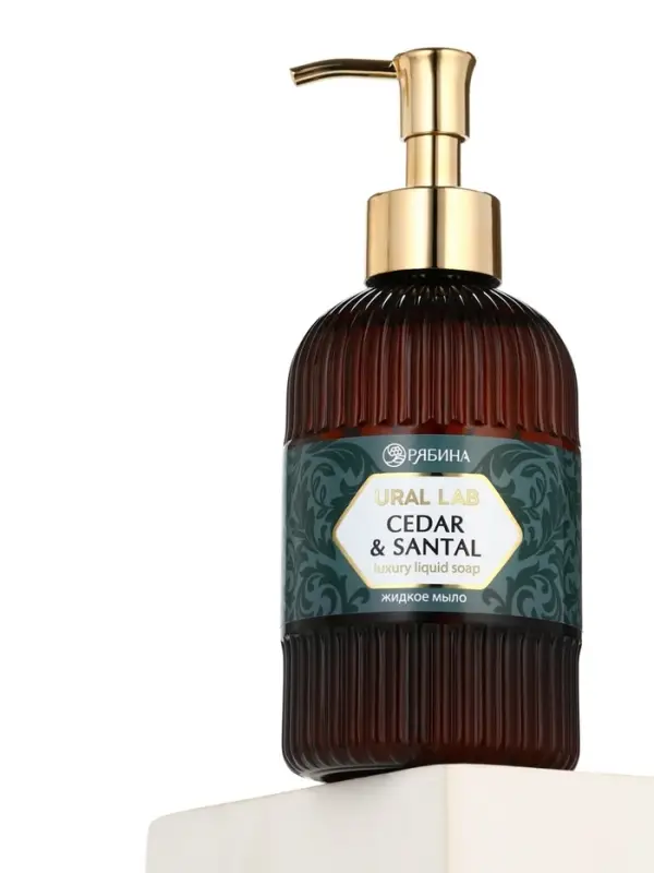 Мыло для рук жидкое, парфюмированное, с ароматом cedar & santa, 300 мл, URAL LAB