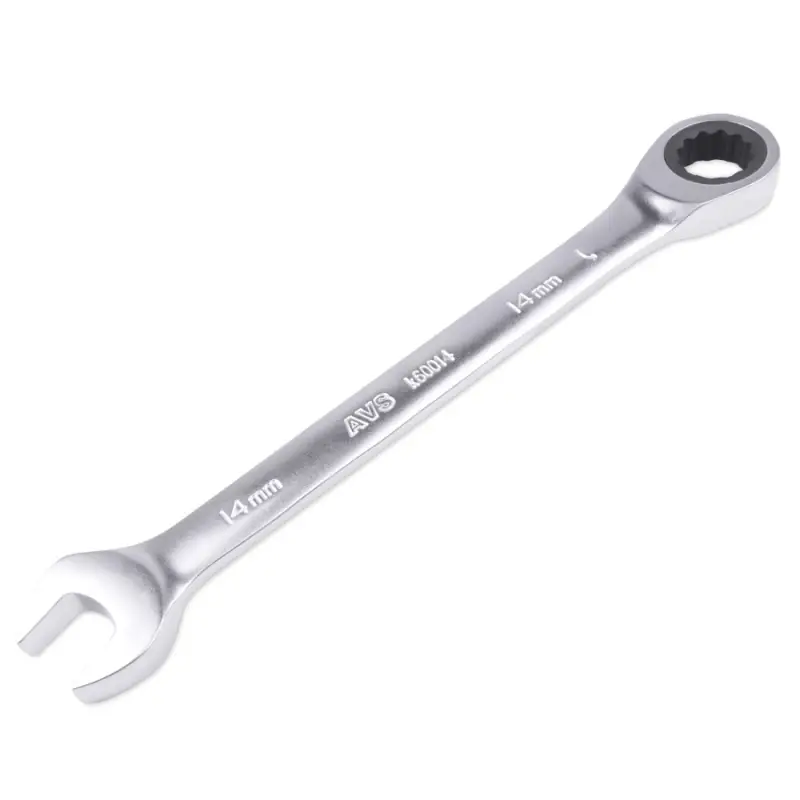 Набор ключей гаечных комбинированных трещоточных в пластике (8-17 мм) (6предметов) AVS K6N6P