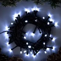 Гирлянда &laquo;Нить&raquo; 5 м, IP20, тёмная нить, 50 LED, 8 режимов, 220 В, свечение белое