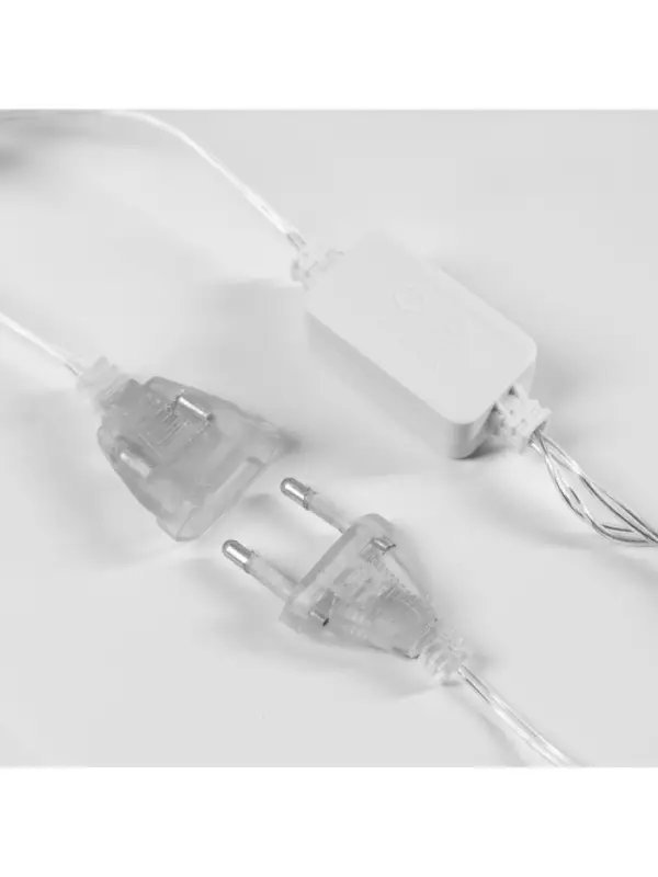 Гирлянда &laquo;Нить&raquo; 2.5 м с насадками &laquo;Подарки&raquo;, IP20, прозрачная нить, 10 LED, свечение белое, 220 В