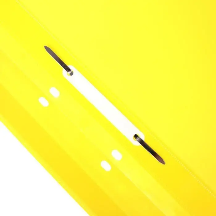 Папка-скоросшиватель Calligrata, А4, 180 мкм, жёлтая, прозрачный верх, с перфорацией