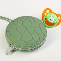 Контейнер для хранения и стерилизации сосок и пустышек, силиконовый, зеленый