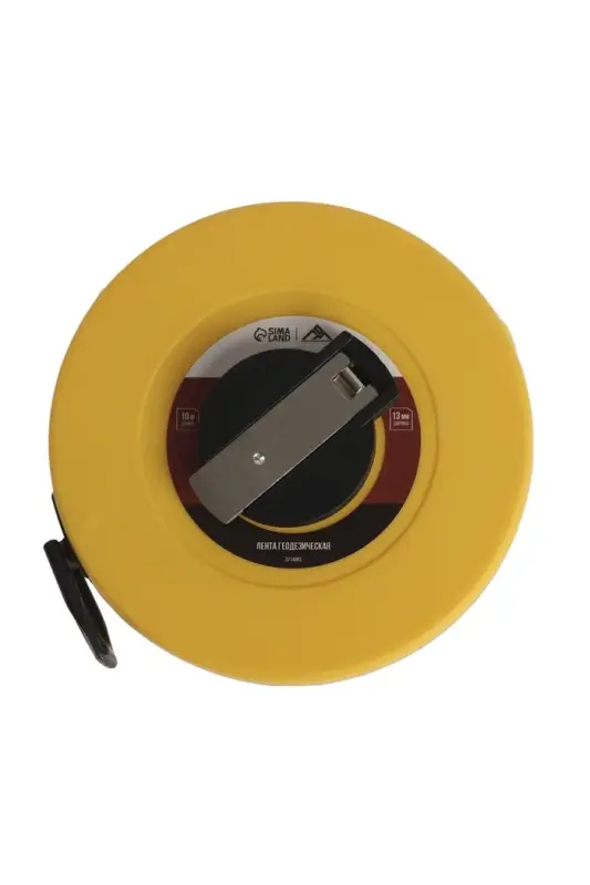 Рулетка геодезическая ЛОМ, фиберглассовая лента, закрытый корпус, 10 м &times; 13 мм