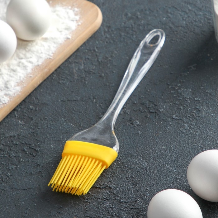 Кисть Доляна «Лёд», силикон, 20,5×4,5 см, цвет МИКС Кисть Доляна «Лёд», силикон, 20,5×4,5 см, цвет МИКС