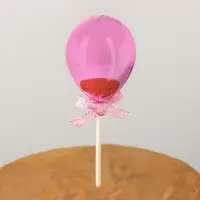 Топпер для торта «Шар», 19×5 см, цвет розовый