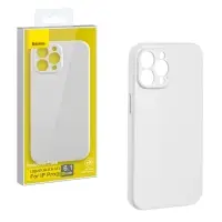 Чехол IPH 12 Pro (6.1) Baseus Silicone Case с защитой камеры White