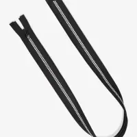 Молния &laquo;Трактор&raquo;, №5, разъёмная, замок автомат, 70 см, чёрная, белая, красная