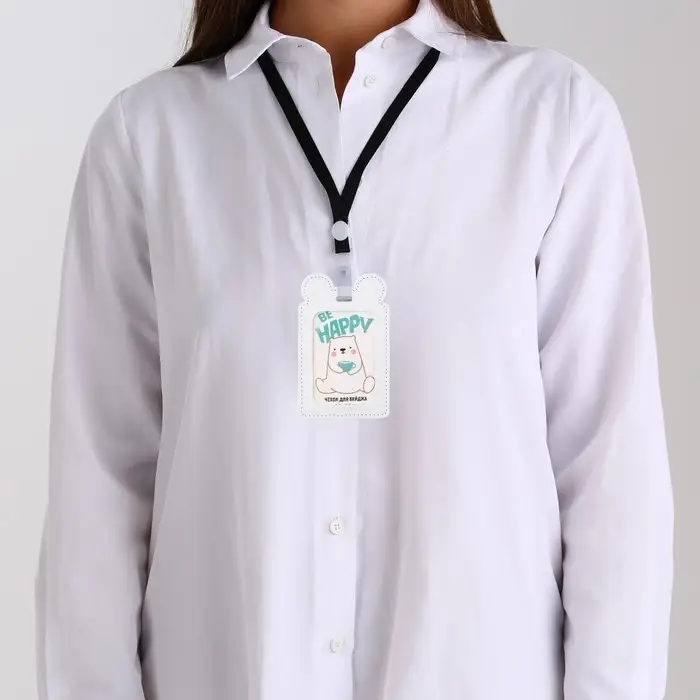 Чехол для бейджа Be happy , 12 х 7,5 см Чехол для бейджа Be happy , 12 х 7,5 см