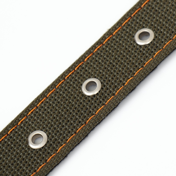 Ошейник брезентовый с подкладом, 72 х 3,5 см, ОШ 45-60 см, хаки Ошейник брезентовый с подкладом, 72 х 3,5 см, ОШ 45-60 см, хаки