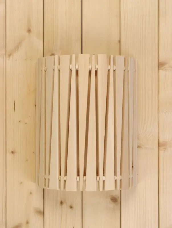 Абажур для бани и сауны &laquo;Треугольники&raquo;, липа, 31&times;26.5&times;13 см, настенный, угловой, &laquo;Добропаровъ&raquo;