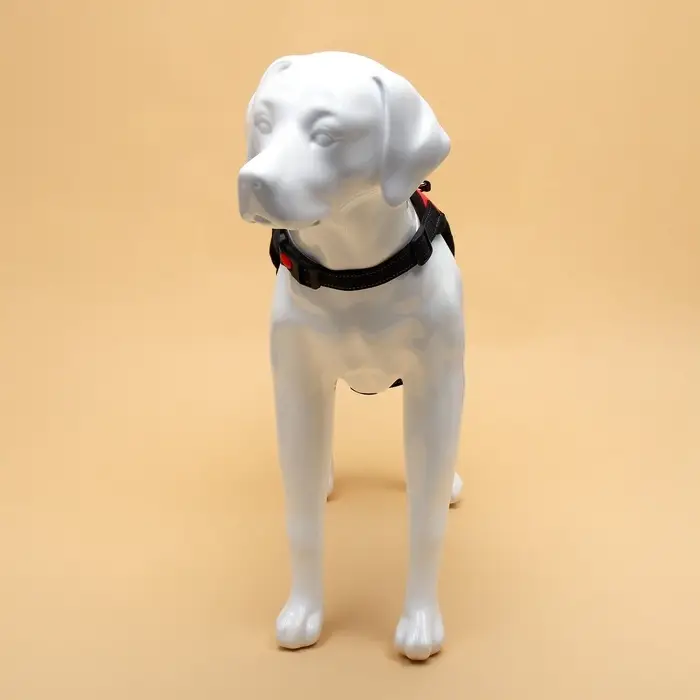 Шлейка К7, размер XL, ОГ 74-92 см, вес 28-47.5 кг, мягкая, светоотражающая, красная