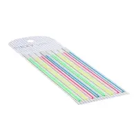 Блок-закладка с липким краем, 8 блоков по 20 штук, флуоресцентная полоска, 140&times;6 мм