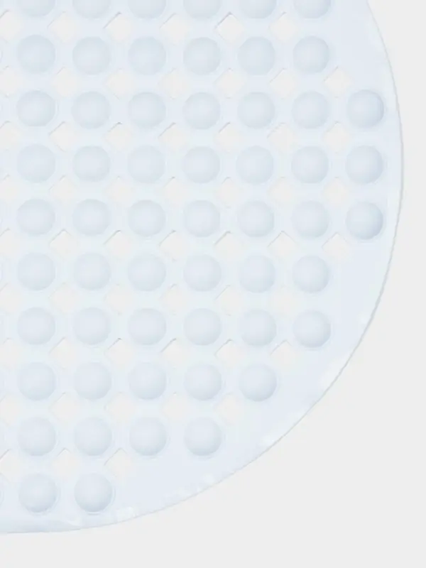 Коврик для ванной на присосках Доляна, 66&times;36 см, белый