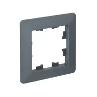 ATLASDESIGN AIR 1-постовая РАМКА, ГРИФЕЛЬ/дымчатый черный