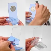 Ценникодержатель горизонтальный, 8&times;5 см, ПЭТ 0,5 мм, цвет прозрачный