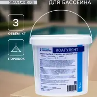 Средство для бассейна Коагулянт &laquo;Очистные технологии&raquo;, порошок, ведро 3 кг