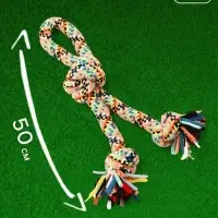 Игрушка для больших собак канатная &laquo;Двойной узел&raquo;, до 50 см, до 450 г