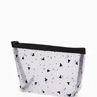 Косметичка дор Сердца, сетка 17*6,5*13,5, отд на молнии, белый Косметичка дор Сердца, сетка 17*6,5*13,5, отд на молнии, белый