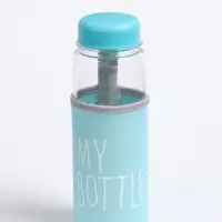 Бутылка для воды My bottle, 500 мл, 19.5&times;6 см, чехол в комплекте, цвет МИКС