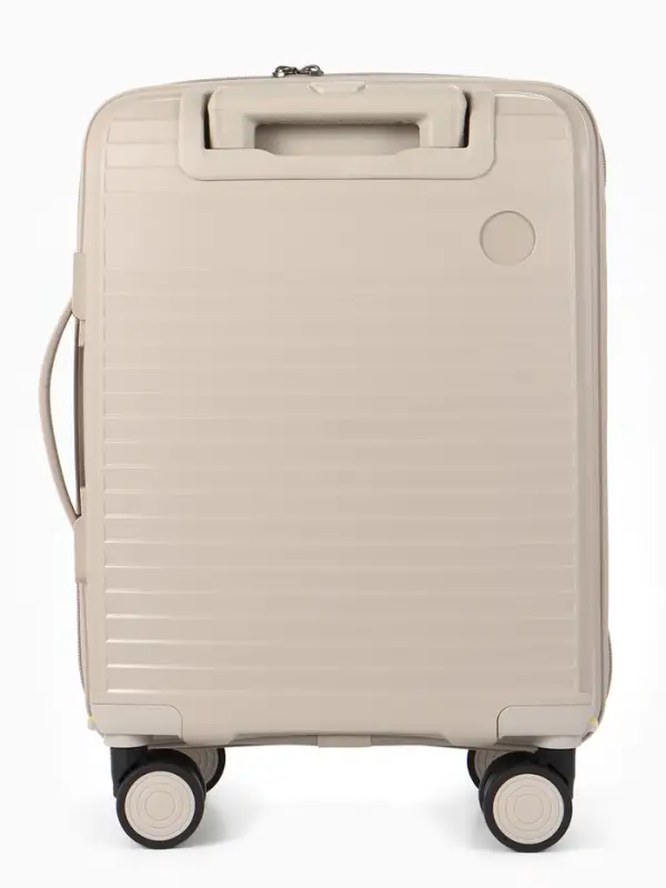 Чемодан на съёмных колёсах, 18", кодовый замок, 33&times;16&times;49 см, светло-бежевый