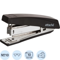 Степлер&nbsp;№10 на 10 листов, черный антистеп