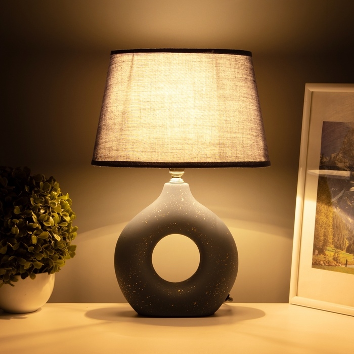 Настольная лампа с абажуром RISALUX «Анжелика», 1×40 Вт, Е14, синий, 22×22×32 см Настольная лампа с абажуром RISALUX «Анжелика», 1×40 Вт, Е14, синий, 22×22×32 см