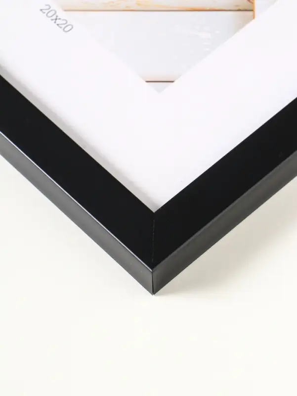 Фоторамка для фото 20&times;20 см &laquo;МИРАМ&raquo;, пластик, чёрный, (пластиковый экран)