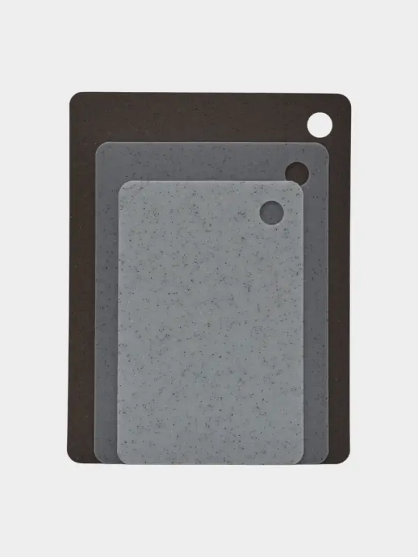 Набор досок разделочных "Грей", гибкие, прямоугольные,  3 шт 38х29;33,5х24;29х19 см