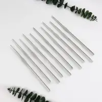 Набор крючков для вязания, d=1-1.9 мм, 12 см, 10 шт.