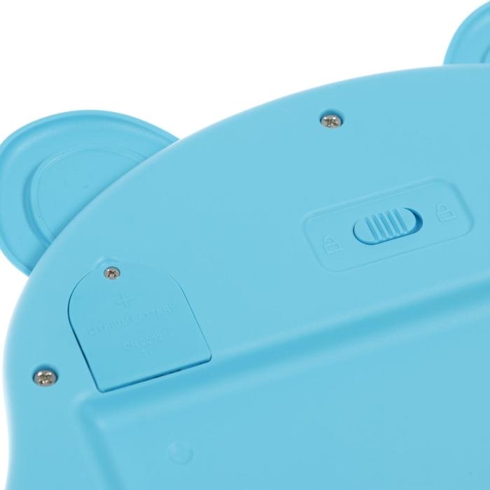 Планшет для рисования и заметок Luazon Планшет для рисования и заметок Luazon "Медвежонок", 9", функция блокировки, синий