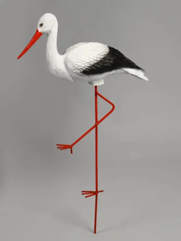 Садовая фигура из полистоуна &laquo;Аист&raquo;, 75&times;51&times;17 см