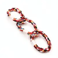 Игрушка тренировочная канатная "3 кольца", до 36 см, до 120 г