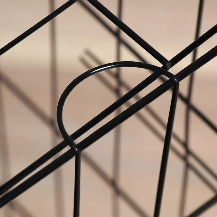 Клетка с люком для собак, 130 х 60 х 70 см, чёрная