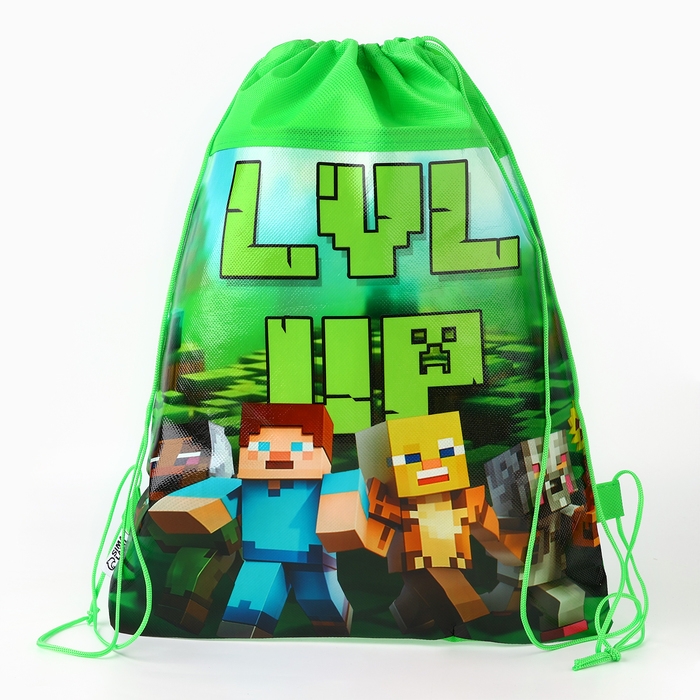 Мешок для обуви «Гейм пиксели»  полиэстер, размер 30 х 40 см Мешок для обуви «Гейм пиксели»  полиэстер, размер 30 х 40 см