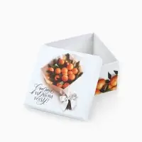 Набор новогодних подарочных коробок 6 в 1 &laquo;Яркие мандарины&raquo;, 10&times;10&times;6 - 20&times;20&times;11 см