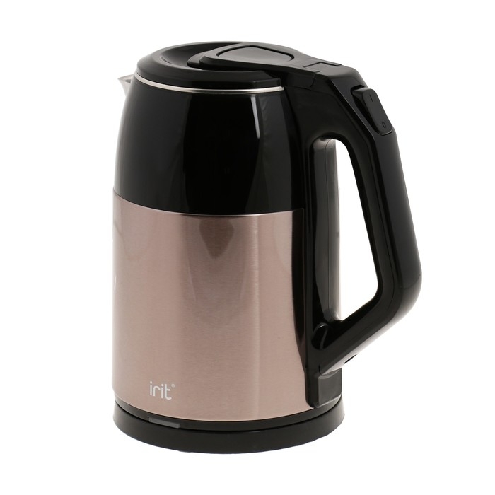 Чайник электрический IRIT IR-1363, металл, 1.8 л, 1500 Вт, бежево-чёрный Чайник электрический IRIT IR-1363, металл, 1.8 л, 1500 Вт, бежево-чёрный