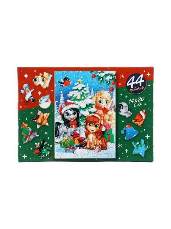 Лесная мастерская Пазл фигурный  Лесная мастерская Пазл фигурный "Зимние игры"