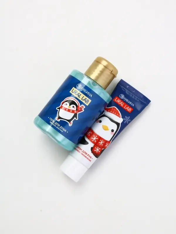 URAL LAB Набор "Уютной зимы", гель для душа 110 мл и крем для рук 30 мл