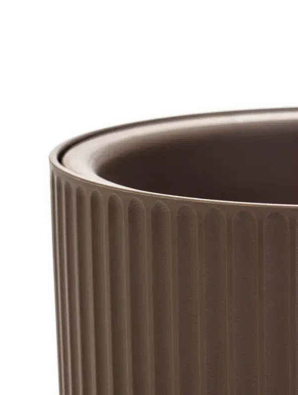 Кашпо со вставкой 1 л d15 см h14 см РАМОНА серый