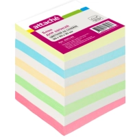 Блок для записей Attache Economy на склейке 9х9х9 цветной 80 г