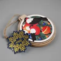 Подвеска световая &laquo;Снегири&raquo;, 10 см, от батареек LR41&times;3, свечение тёплое белое