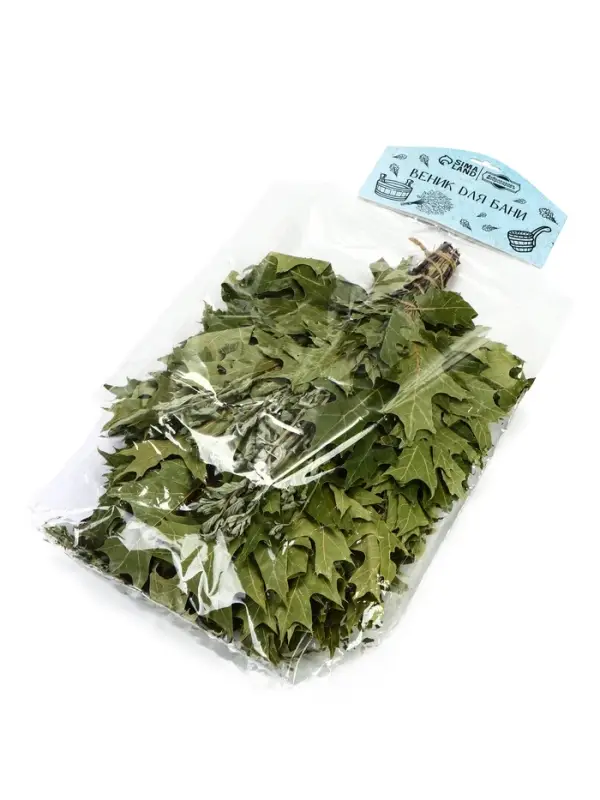 Веник для бани, дубовый, 55 см, с мятой, &laquo;Добропаровъ&raquo;