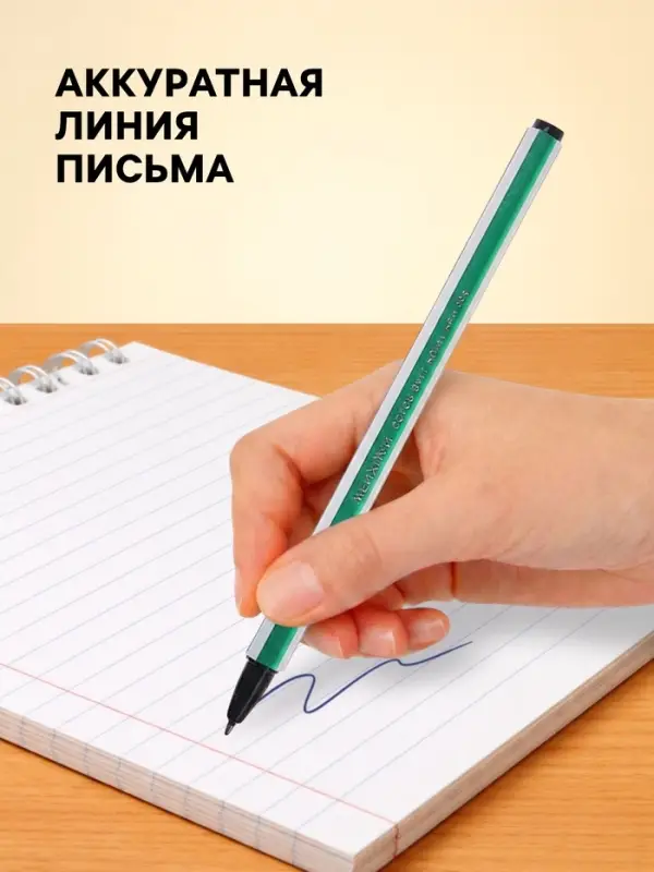 Набор шариковых ручек Calligrata &laquo;Полоски&raquo;, 6 цветов, корпус в стержня
