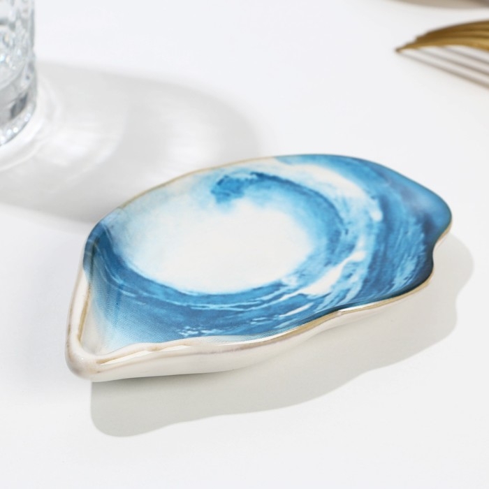 Соусник керамический «Морская ракушка», 8×13 см, 25 мл. Соусник керамический «Морская ракушка», 8×13 см, 25 мл.