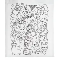 Сумка-Шоппер, раскраска &laquo;Зверята&raquo; 20&times;27 см