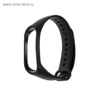 Ремешок для фитнес-браслета Mi Band 3/4 Luazon, чёрный