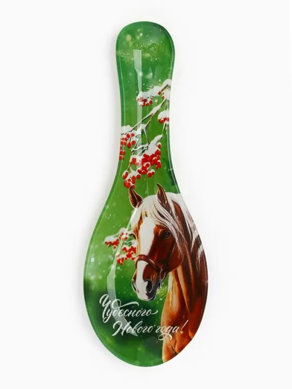 Подставка под ложку «Чудесного года», 21×7.5×2 см Подставка под ложку «Чудесного года», 21×7.5×2 см