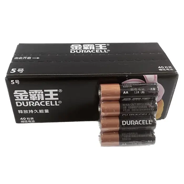 Батарейка алкалиновая Duracell Basic (CH), AA, LR06-40BOX, 1.5 В, набор, 40 шт.