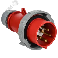 Вилка переносная с ф и ССИ-0152ф 16А 6ч 380В 3P+PE+N IP67 IEK