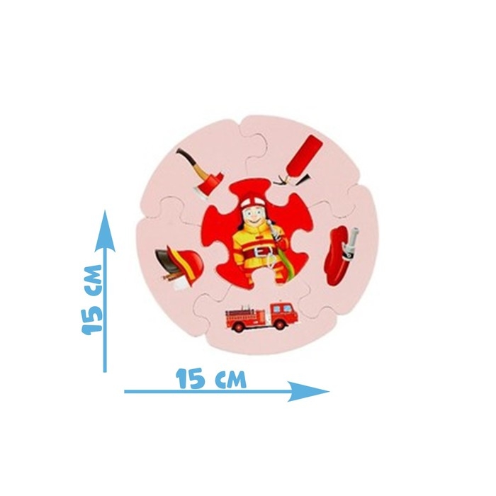 Пазлы-лото «Профессии», двухсторонние, 5 пазлов, 30 деталей Пазлы-лото «Профессии», двухсторонние, 5 пазлов, 30 деталей